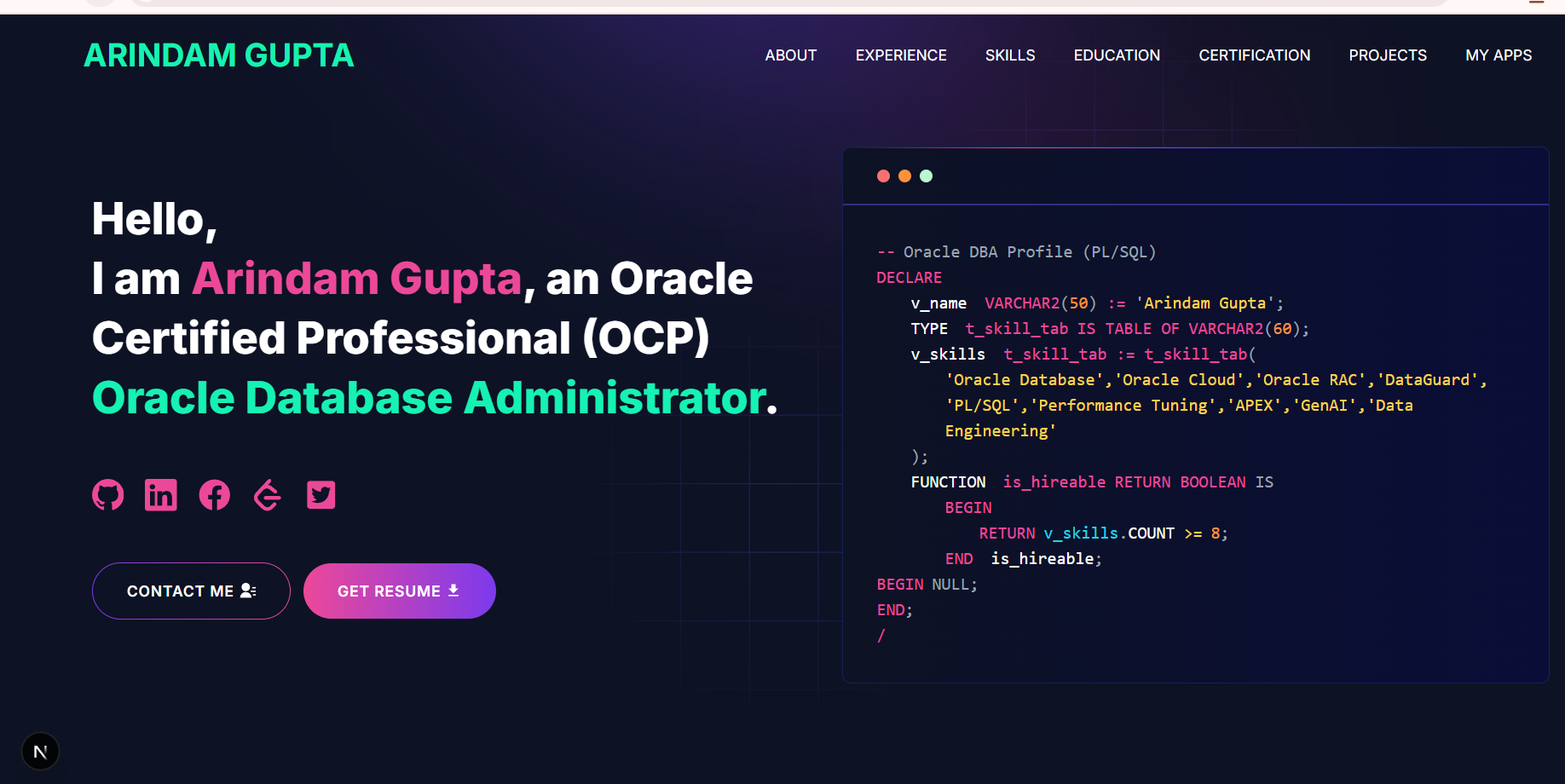 Personal Portfolio Website